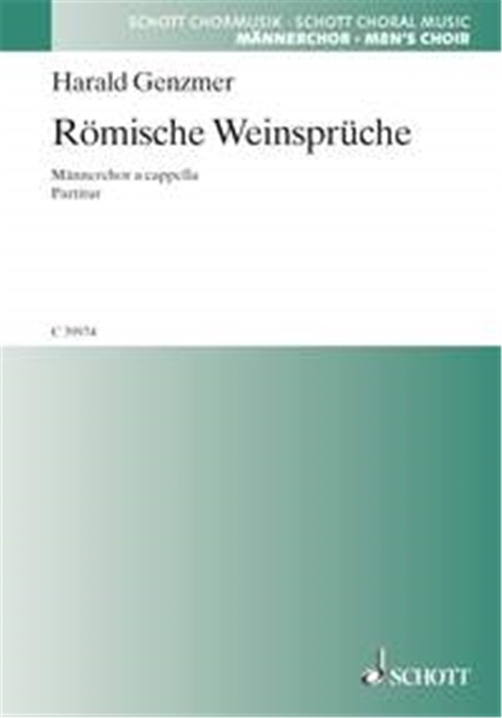 Drei Chorlieder vom Wein GeWV 53